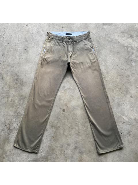 Other Designers Japanese Brand - W30x31🔥 Vintage GrageBlue Faded Back Buckle Trousers Pants