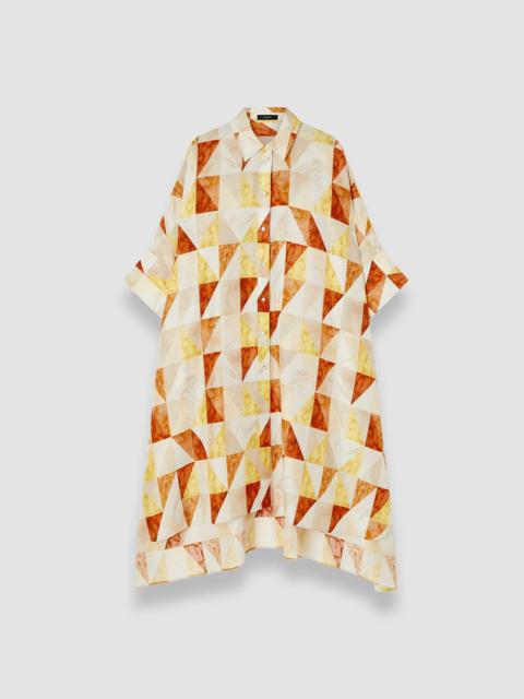JOSEPH Dania Marble Print Silk Dress