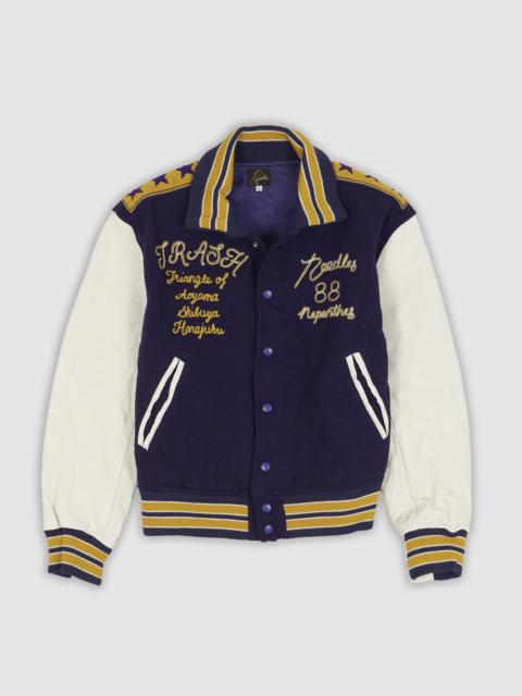 NEEDLES Needles Japan Letterman Wool Varsity Jacket