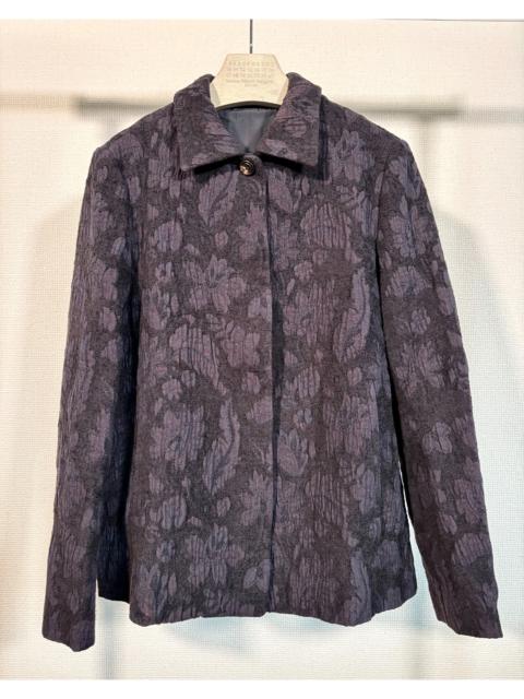 Issey Miyake Permanente Floral Jacquard Patterned Jacket