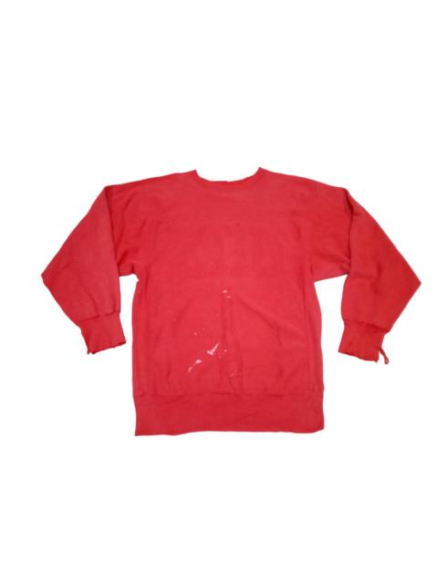 Champion Vintage 90s Thrashed Champion Reverse Weave Blank Red Skater