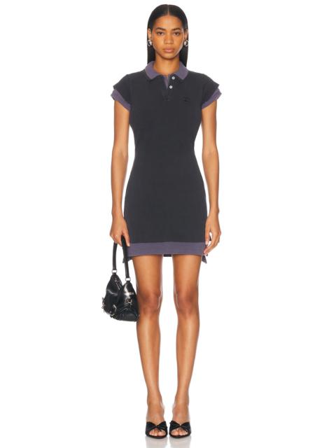 Alexander Wang Layered Short Sleeve Polo Mini Dress