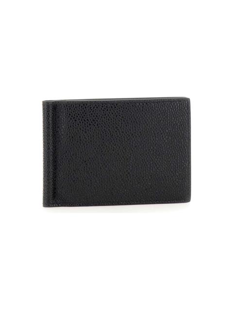 'money Clip' Leather Wallet