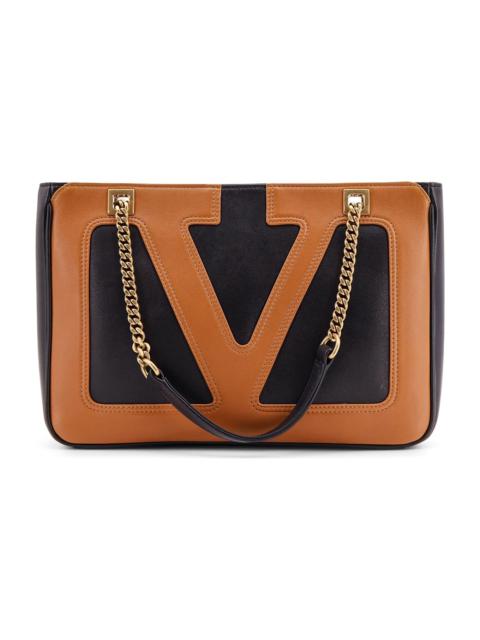 Valentino Black Nappa Leather Small Viva Superstar Shoulder Bag