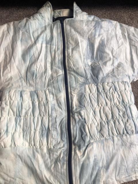 Other Designers puffer jacket cut and sew custom made to order arctic blue