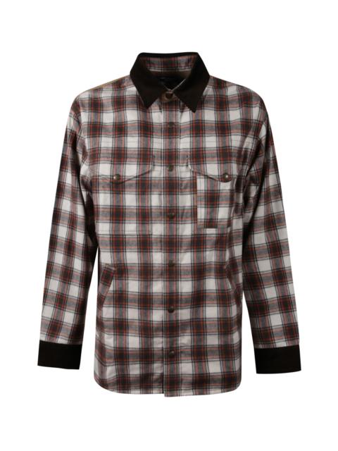 Junya Watanabe MAN Flannel shirt, dry cotton and leather by Filson