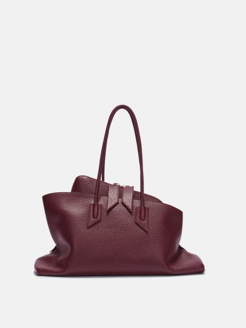 LA PASSEGGIATA MEDIUM" BURGUNDY TOP HANDLE