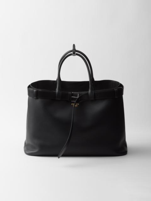 Prada Prada Buckle leather bag with belt