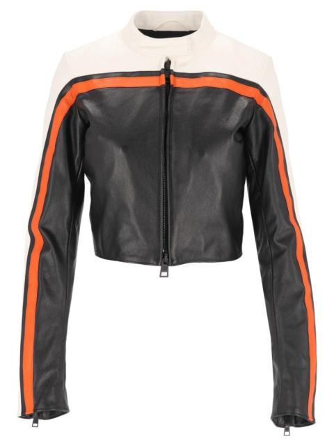 BALENCIAGA Balenciaga Women Fitted Leather Biker Jacket