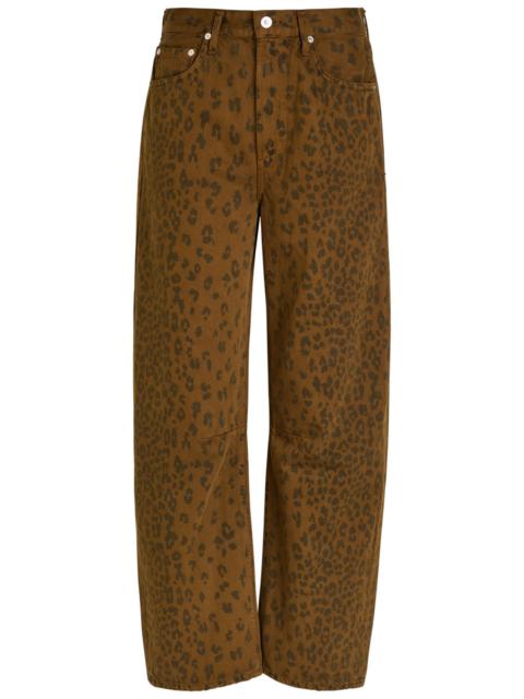 Citizens of Humanity Citizens OF Humanity Miro Leopard-print Barrel-leg Jeans