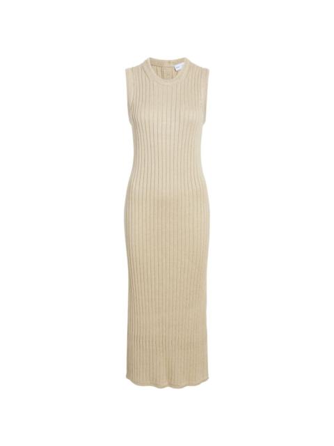 proenza schouler white label marble jersey turtleneck dress Women's Mabel Midi-Dress - Asphalt Multi - WL2513259JY077WAVY burgundy christmas dress