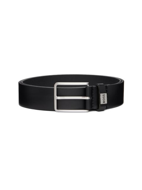 BOSS Black Buffed Leather Belt