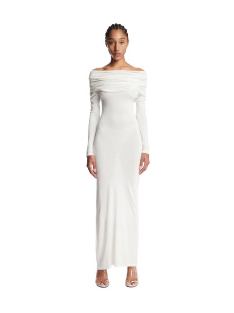 AYA MUSE White Draped Dress