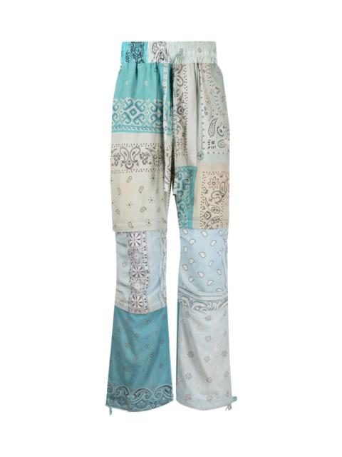 Readymade BANDANA-PRINT STRAIGHT TROUSERS