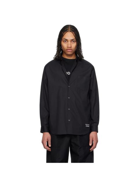 Comme des Garçons Homme Black Cotton Broad Shirt
