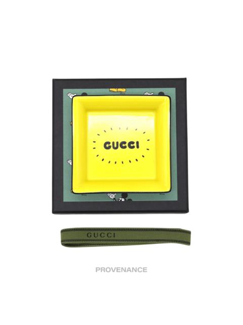 Gucci x Disney Logo Valet Ash Trinket Tray - Yellow/Black