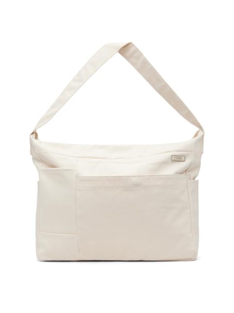 Nanamica Off-White Cotton Canvas Shoulder Bag