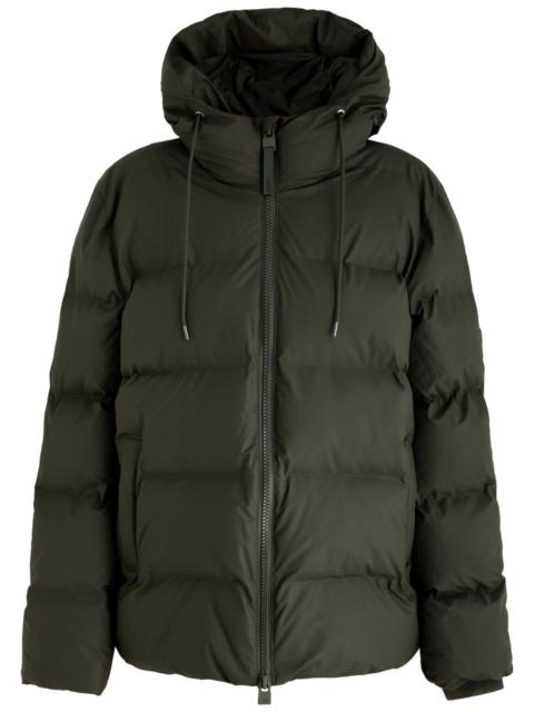 RAINS Quilted rubberised jacket