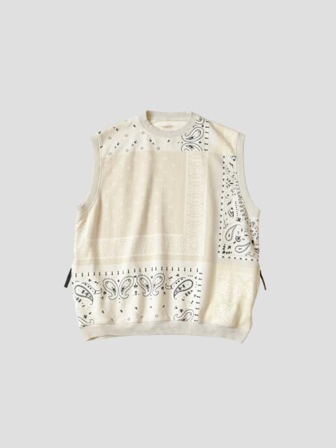 OVERSIZED BANDANA SWEAT VEST