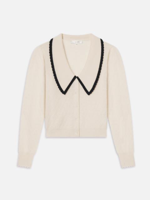 FRAME Cashmere Sailor Sweater in Cream Multi