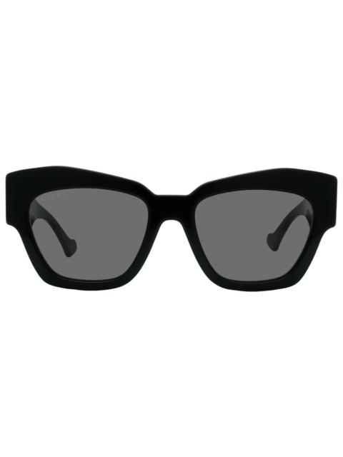 GUCCI Open Box - Gucci Grey Cat Eye Ladies Sunglasses GG1422S 001 55