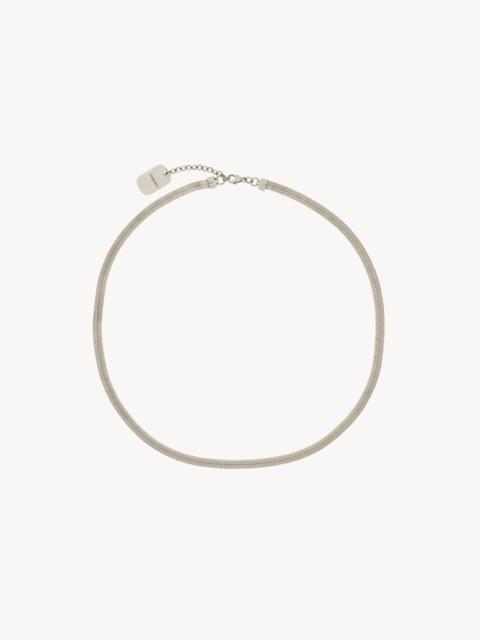 SAINT LAURENT SHORT CHAIN NECKLACE IN METAL