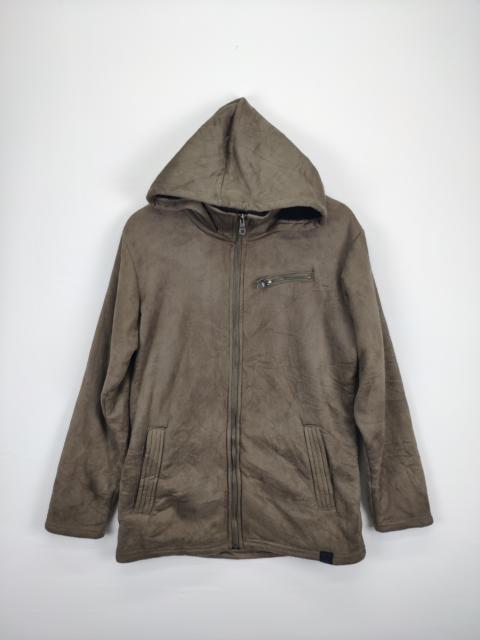 Other Designers Vintage - Vintage Mossimo Moleskine Hooded Jacket Lining Fleece