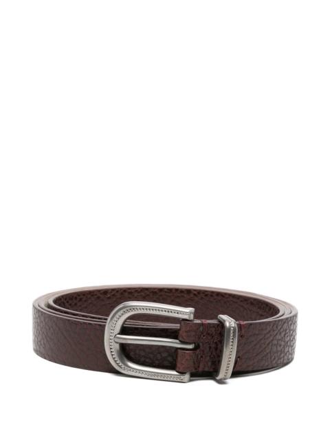 Brunello Cucinelli Brunello Cucinelli Textured Buckle Belt