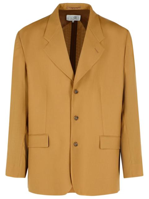 MM6 Maison Margiela Mm6 Maison Margiela Beige Wool Blazer