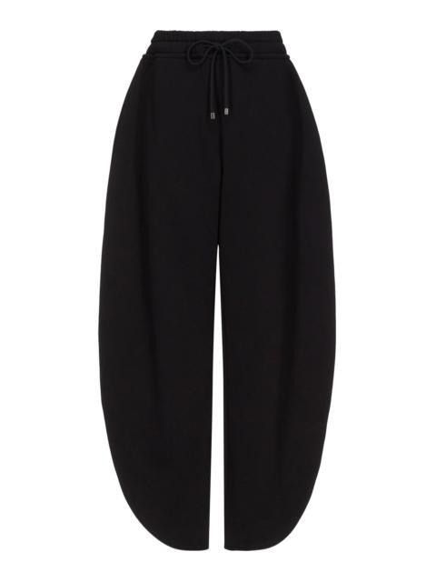 Alaïa Cotton Barrel-Leg Jogger Sweatpants black