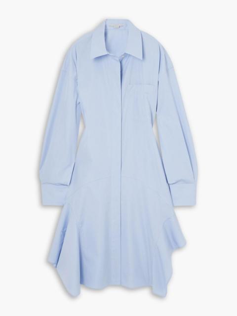 Stella McCartney Asymmetric cotton-poplin shirt dress