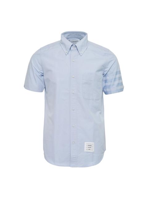 Thom Browne Oxford 4-Bar Short Sleeve Shirt Men