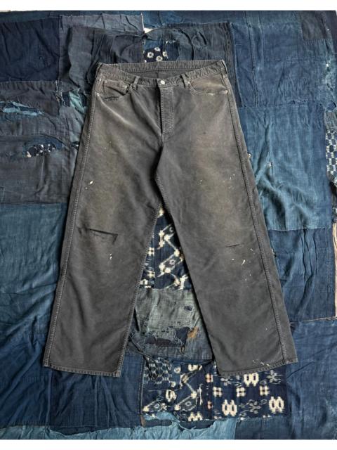 visvim VISVIM 26SS ICT FLUXUS 01 EX WIDE G.CORDS CRASH – Washed, Distressed, and Paint-Splattered Trousers