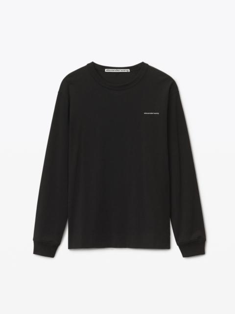 Alexander Wang LONG SLEEVE TEE IN HIGH TWIST JERSEY