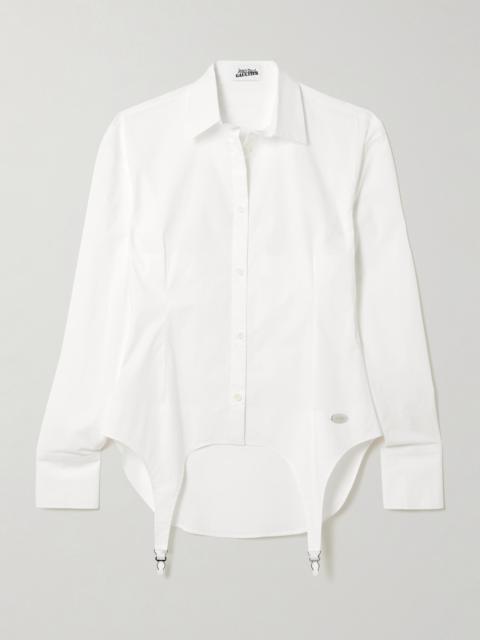 Jean Paul Gaultier Embellished Stretch-cotton Shirt