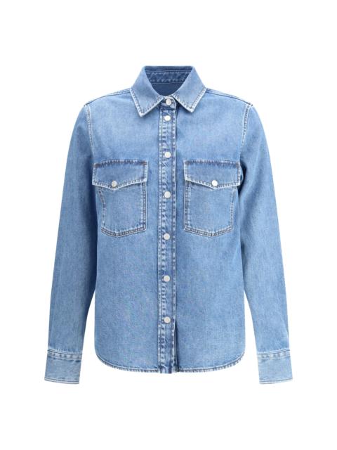 Other Designers Jacob Cohen Women Camicia Texana M/L Denim Blue Stone