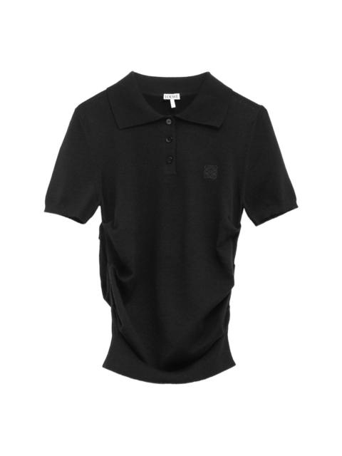 Loewe Anagram cashmere and silk polo shirt