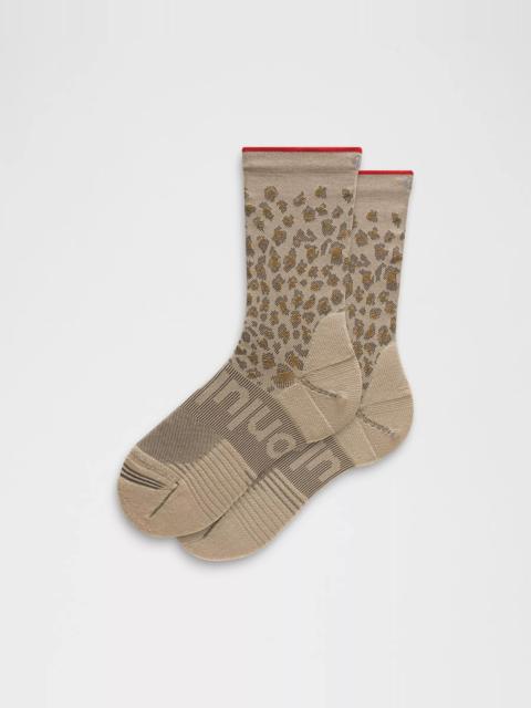 lululemon Unisex Power Stride Crew Socks *Leopard