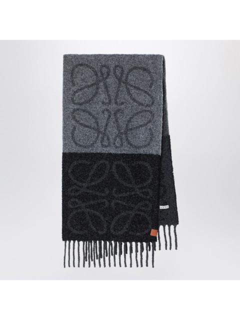 Loewe Loewe Anagram Dark Grey/Black Scarf Women