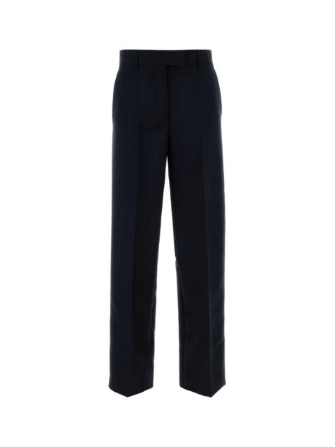 Miu Miu Miu Miu Women Navy Blue Mohair Blend Pant