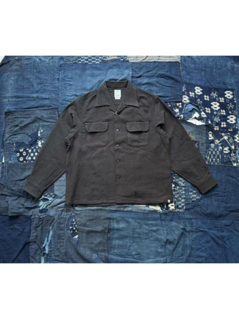 visvim VISVIM 26SS CARROW SHIRT L/S Wool and Linen Blend black shirt