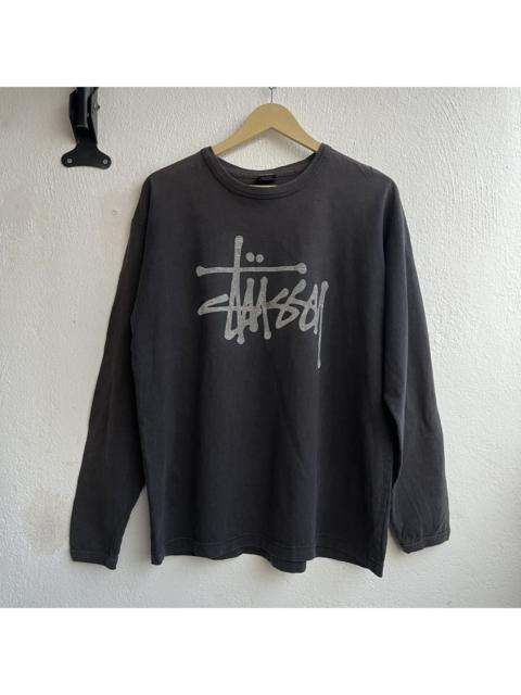 Stüssy Faded Stussy Big Logo Long Sleeves TShirt
