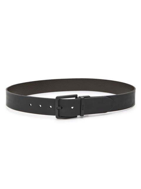 BOSS Boss Reversible Pebbled Leather Belt