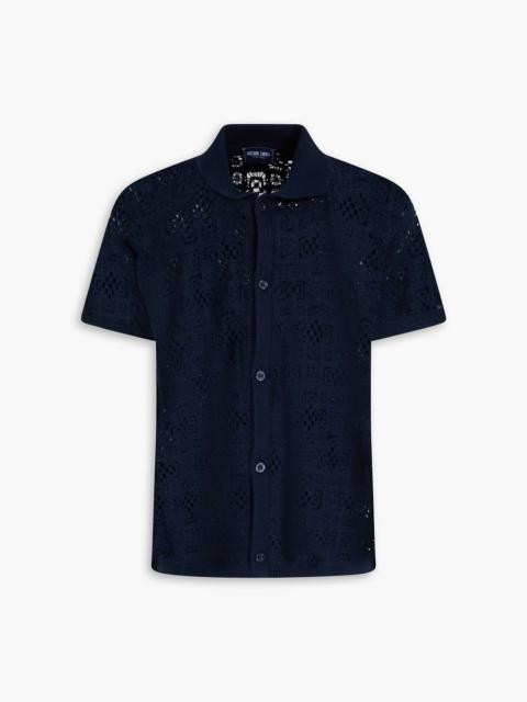 FRESCOBOL CARIOCA Raul crocheted cotton shirt