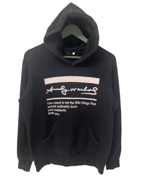 Other Designers Vintage Art Legend ANDY WARHOL Script Pullover Hoodie