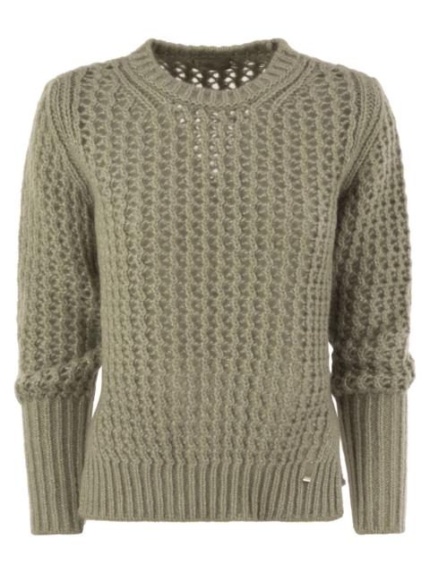 Herno Women Knitwear In Alpaca And Wool Yarn