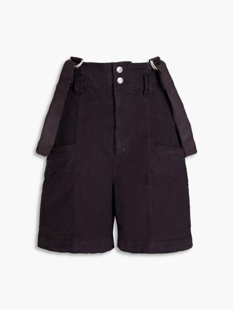Isabel Marant Effie linen-blend ripstop shorts