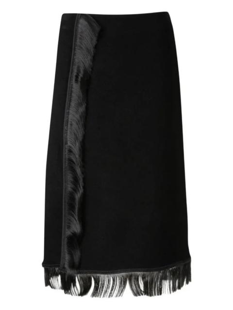 Jil Sander Midi Skirt With "Fringes"