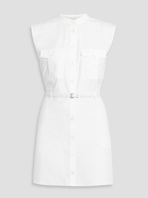 FRAME The Safari belted cotton-poplin mini dress