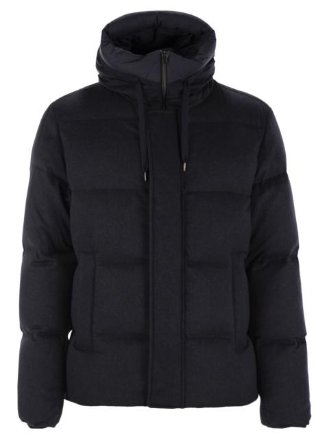 Herno Herno Men Bomper Uin Cashmere And Silk Down Jacket